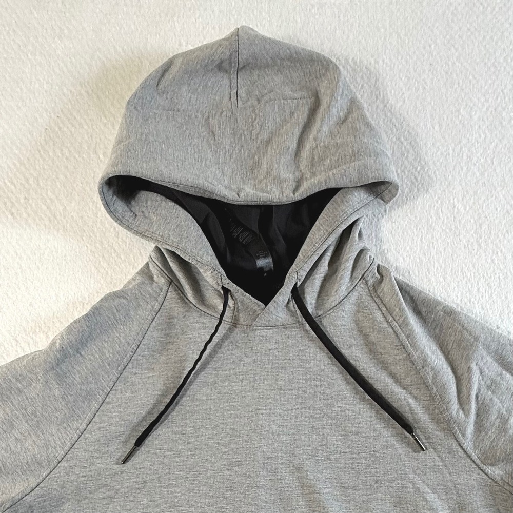 Lululemon Pullover Hoodie Mens Large Raglan Sleeve Performance Heathered Gray
